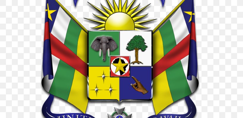 Coat Of Arms Of The Central African Republic Cameroon Chad Coat Of Arms Of The Central African Republic, PNG, 640x400px, Central African Republic, Africa, Area, Cameroon, Central Africa Download Free