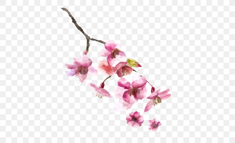 Japanese Cuisine Sushi Menu Cherry Blossom, PNG, 500x500px, Japanese Cuisine, Advertising, Blossom, Branch, Cherry Blossom Download Free