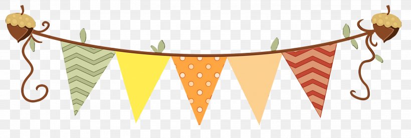 Autumn Cartoon, PNG, 3039x1027px, Bunting, Autumn, Banner, Flag, Logo Download Free