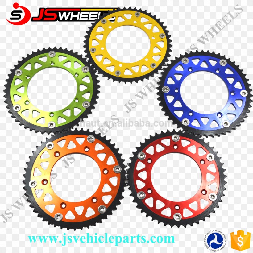 Motorcycle Sprocket Wheel Motocross Bicycle, PNG, 1000x1000px, Motorcycle, Autofelge, Bicycle, Bicycle Part, Chain Download Free