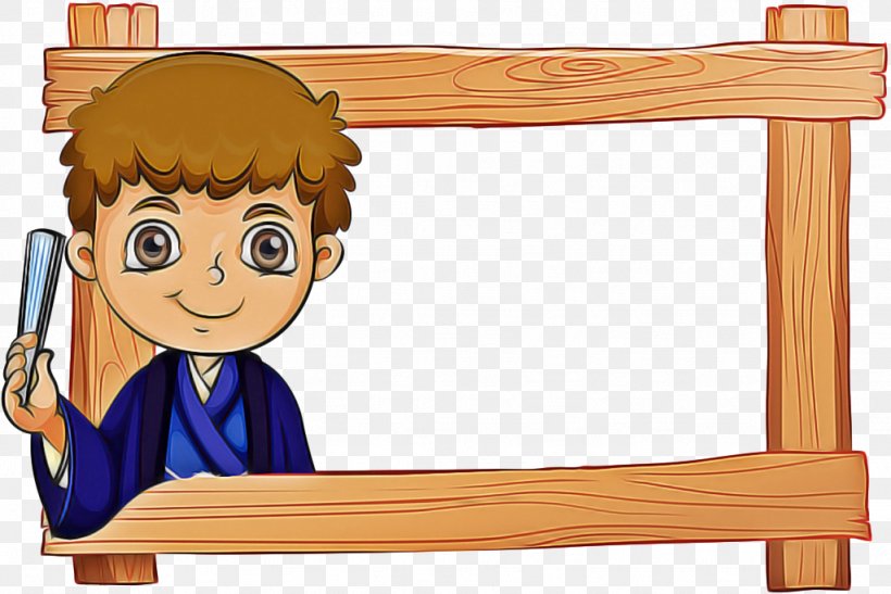 Wood Table Frame, PNG, 1024x684px, Cartoon, Behavior, Easel, Furniture, Human Download Free