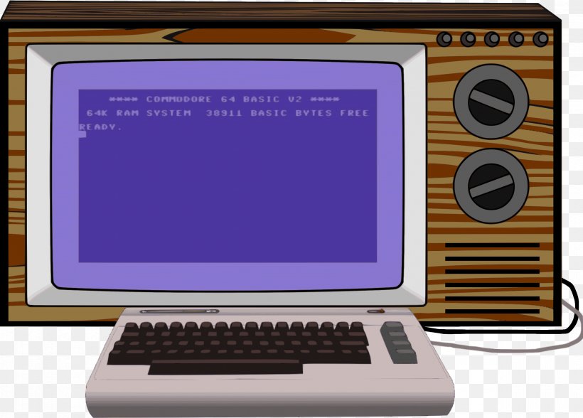 Television Commodore 64 Clip Art, PNG, 2400x1722px, Television, Brand, Broadcasting, Commodore 64, Computer Download Free