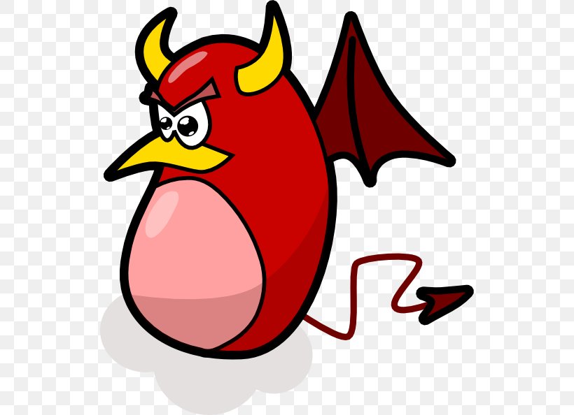 Devil Clip Art, PNG, 534x594px, Devil, Beak, Bird, Cartoon, Demon Download Free
