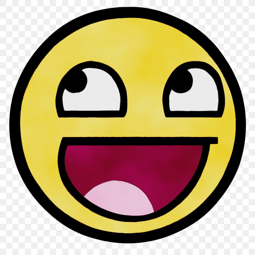 Emoticon, PNG, 1280x1280px, Watercolor, Awesome Face Epic Smiley, Emoji, Emoticon, Face Download Free