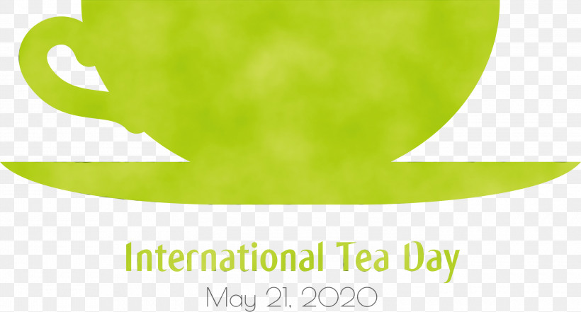 Logo Font Green Leaf Medicine, PNG, 3000x1614px, International Tea Day, Computer, Green, Leaf, Logo Download Free