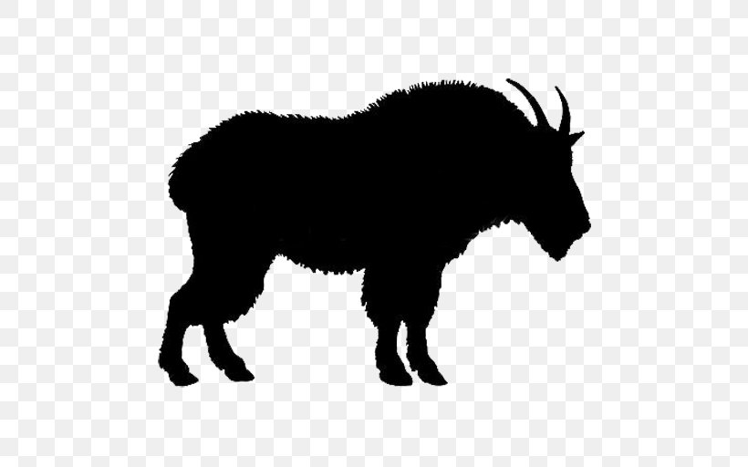 Mountain Goat Clip Art, PNG, 512x512px, Goat, Black And White, Cattle Like Mammal, Cow Goat Family, Dog Like Mammal Download Free
