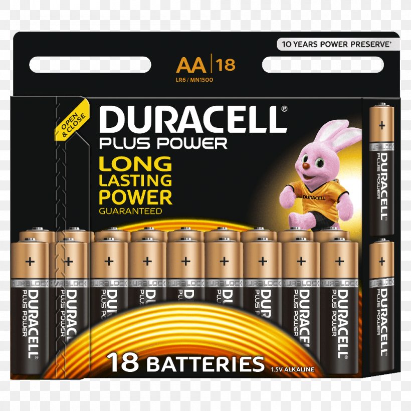 AAA Battery Duracell Electric Battery Alkaline Battery, PNG, 1000x1000px, Aa Battery, Aaa Battery, Alkaline Battery, Ampere Hour, Battery Download Free