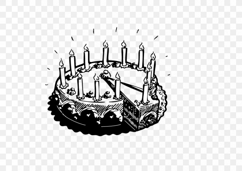 Birthday Cake, PNG, 842x595px, Birthday Cake, Birthday, Black And White, Brand, Cake Download Free