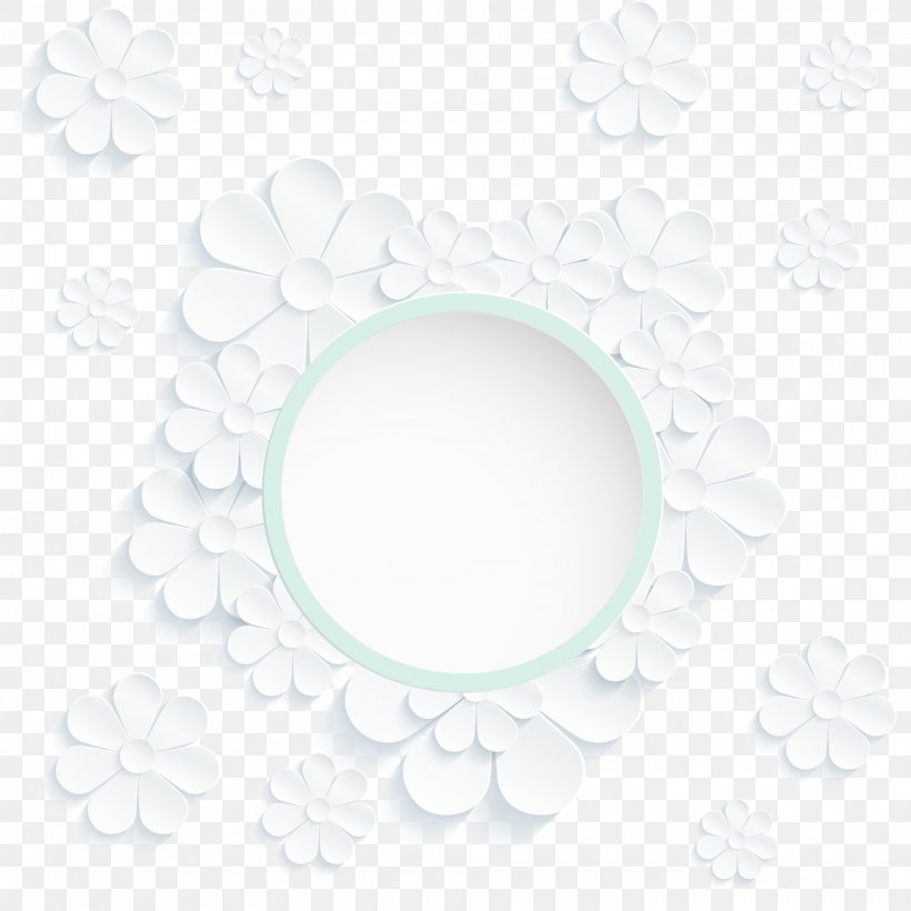 White Circle Flower, PNG, 2000x2001px, Sky, Microsoft Azure, Pattern, Product Design, White Download Free