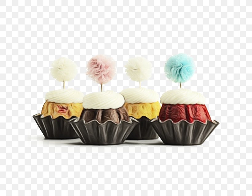 Baking Cup Cupcake Dessert Cake Muffin, PNG, 640x640px, Watercolor, Baked Goods, Baking Cup, Buttercream, Cake Download Free