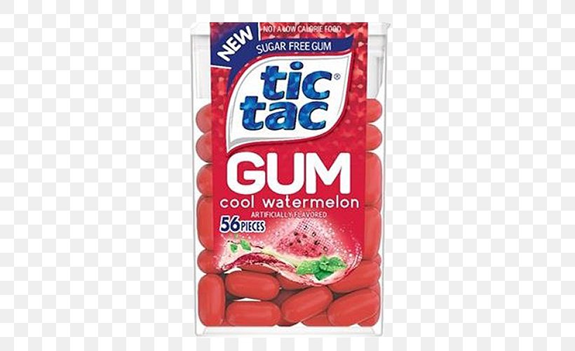 Chewing Gum Tic Tac Mentha Spicata Mint Candy, PNG, 500x500px, Chewing Gum, Candy, Chewing, Confectionery Store, Flavor Download Free