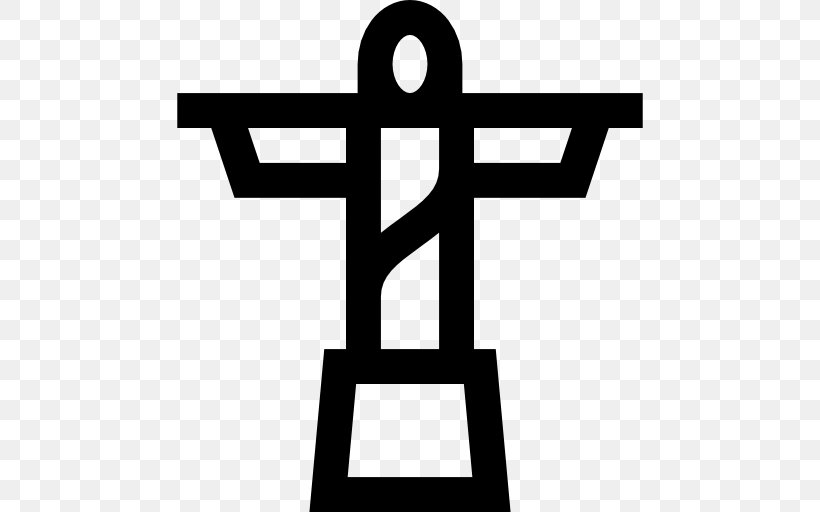 Christ The Redeemer Symbol Monument Clip Art, PNG, 512x512px, Christ The Redeemer, Black And White, Brazil, Landmark, Logo Download Free