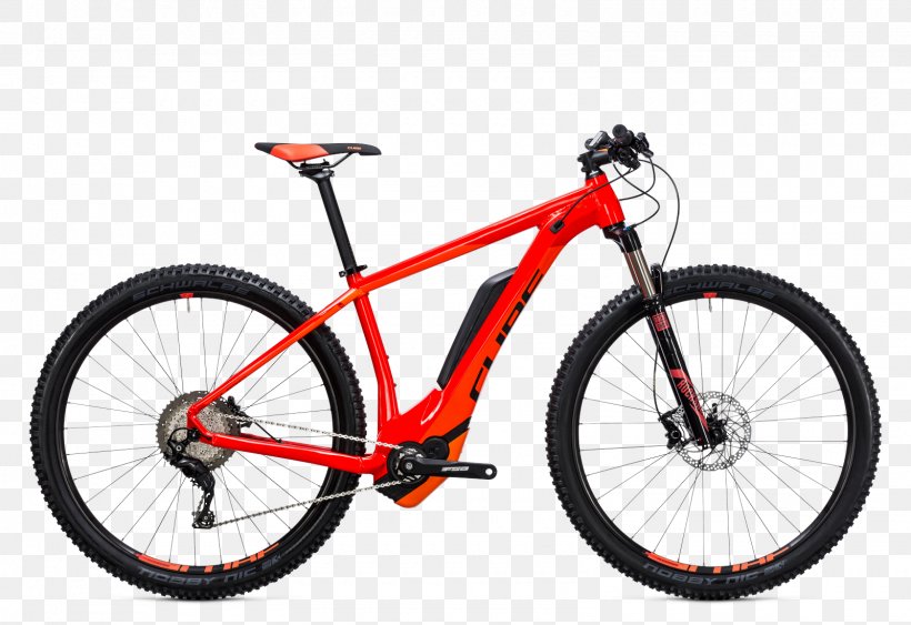 Electric Bicycle Mountain Bike Cube Bikes CUBE Reaction Hybrid SL 500, PNG, 1600x1100px, Bicycle, Automotive Tire, Bicycle Accessory, Bicycle Drivetrain Part, Bicycle Frame Download Free