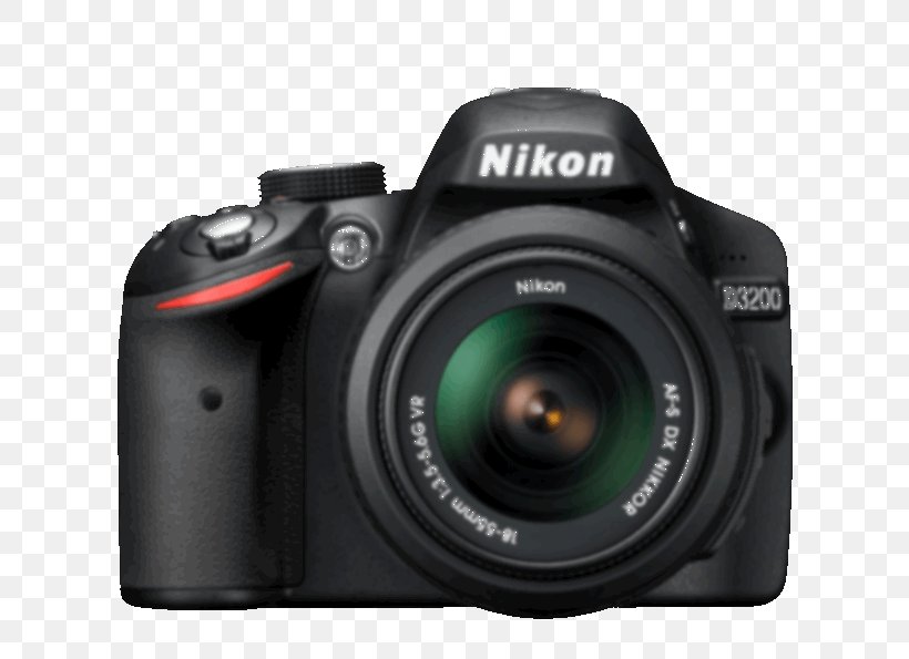 Nikon D3200 Digital SLR Nikon DX Format Camera, PNG, 700x595px, Nikon D3200, Camera, Camera Accessory, Camera Lens, Cameras Optics Download Free