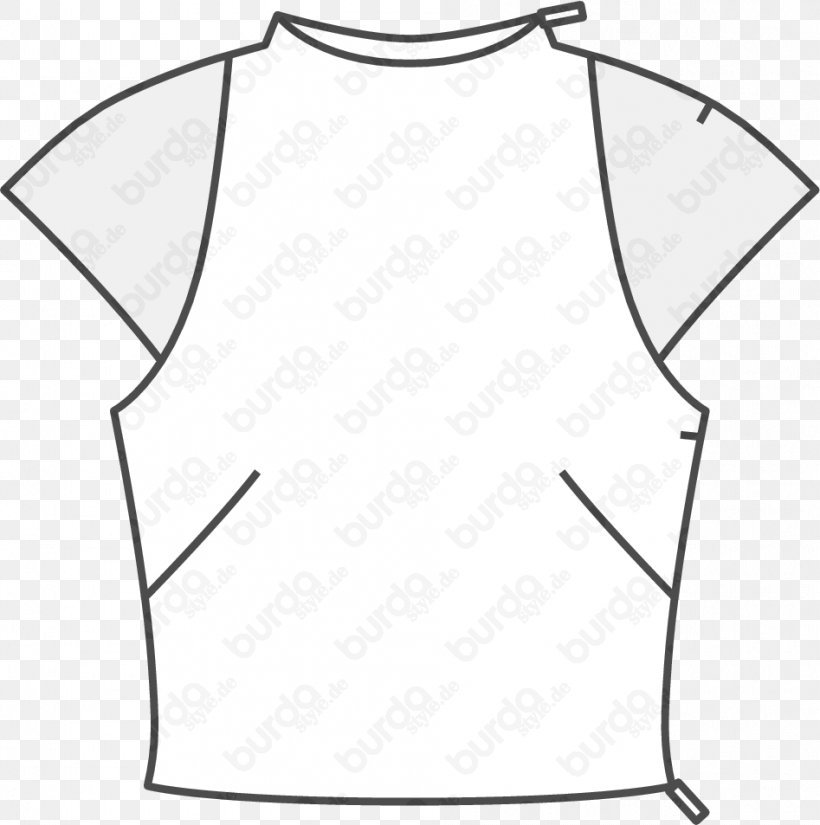 T-shirt Dress Pattern Fashion Shoulder, PNG, 947x953px, Tshirt, Black, Black And White, Burda Style, Clothing Download Free