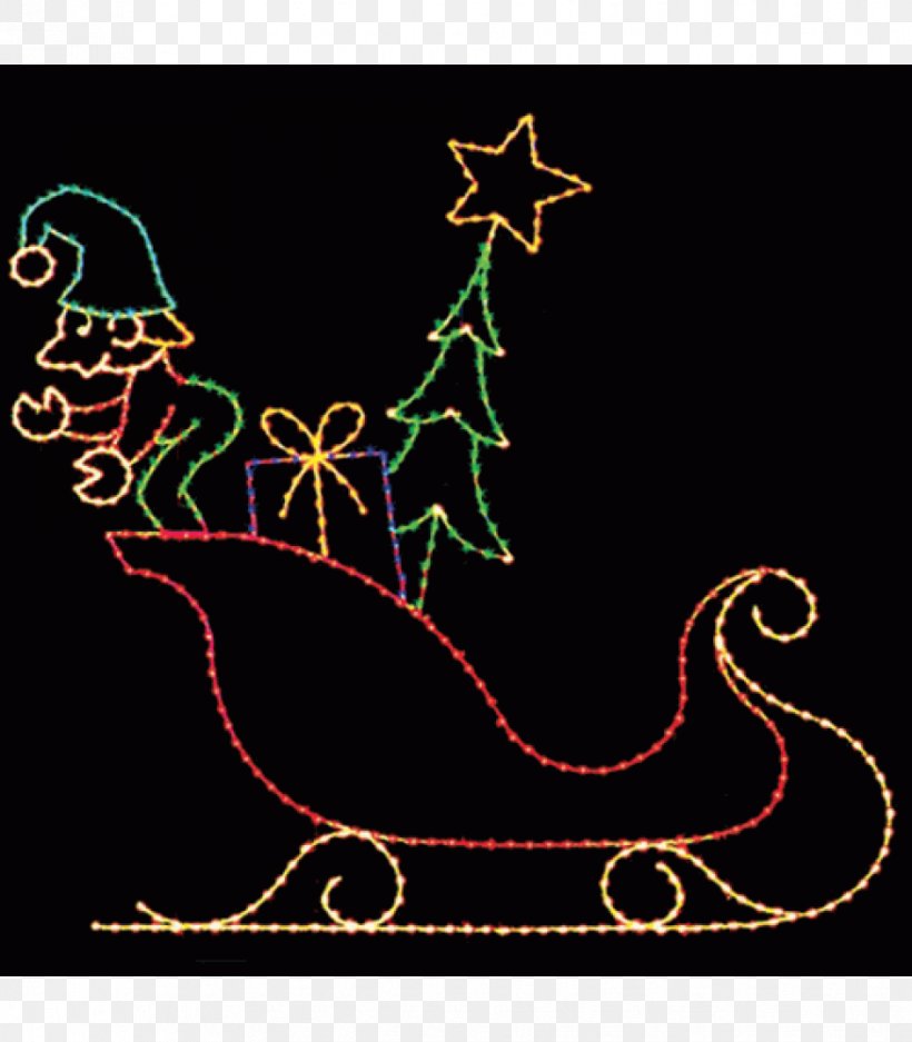 Christmas Decoration Christmas Lights Sled Lighting, PNG, 875x1000px, Christmas Decoration, Area, Art, Banner, Christmas Download Free
