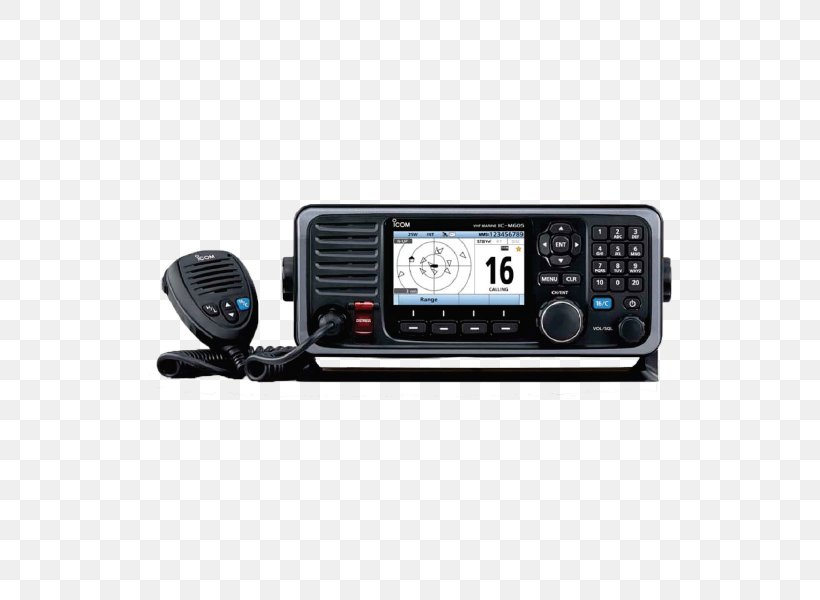 Marine VHF Radio Digital Selective Calling Automatic Identification System Very High Frequency Icom Incorporated, PNG, 600x600px, Marine Vhf Radio, Aerials, Audio Receiver, Automatic Identification System, Digital Selective Calling Download Free