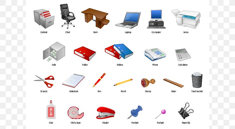 network computer clipart in office