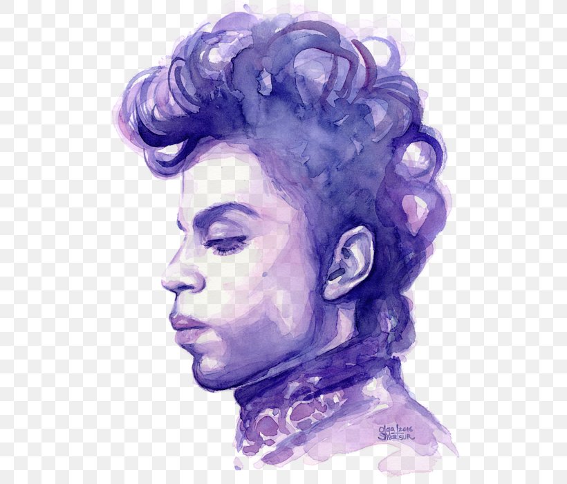 Prince Watercolor Painting Portrait Purple Rain, PNG, 515x700px, Prince, Art, Art Museum, Drawing, Ear Download Free