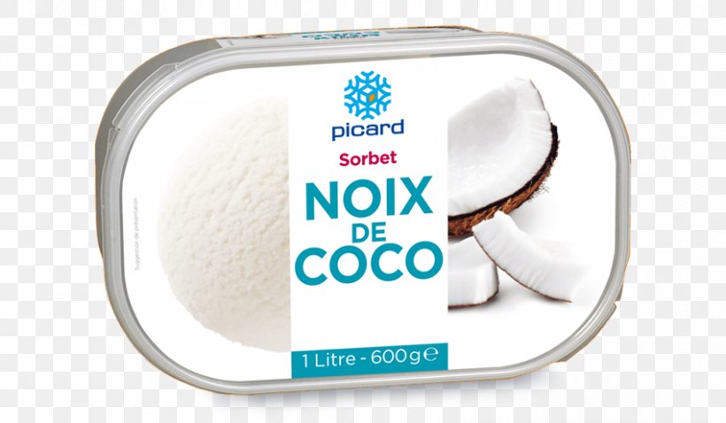Sorbet Ice Cream Picard Surgelés Flash Freezing Coconut, PNG, 850x496px, Sorbet, Brand, Coconut, Flash Freezing, Ice Cream Download Free