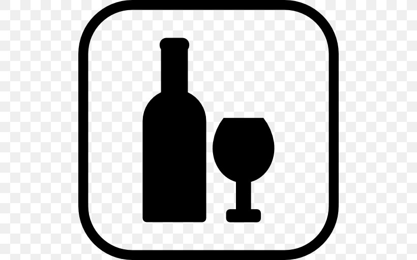 Bottle Wine Glass, PNG, 512x512px, Bottle, Alcoholic Drink, Black And White, Drink, Drinkware Download Free