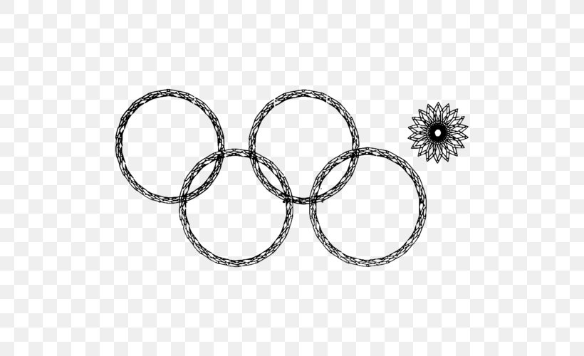 2014 Winter Olympics Sochi Olympic Games T-shirt Olympic Poster, PNG, 500x500px, 1976 Summer Olympics, 2014 Winter Olympics, Auto Part, Black And White, Body Jewelry Download Free