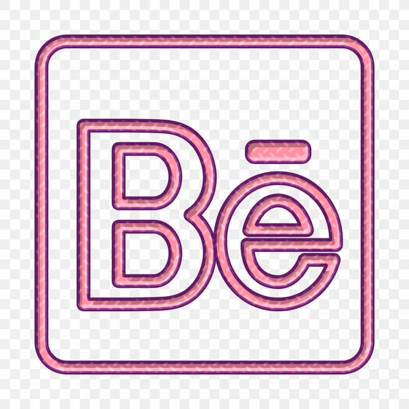 Behance Icon Logo Icon Portfolio Icon, PNG, 1244x1244px, Behance Icon, Logo Icon, Pink, Portfolio Icon, Rectangle Download Free