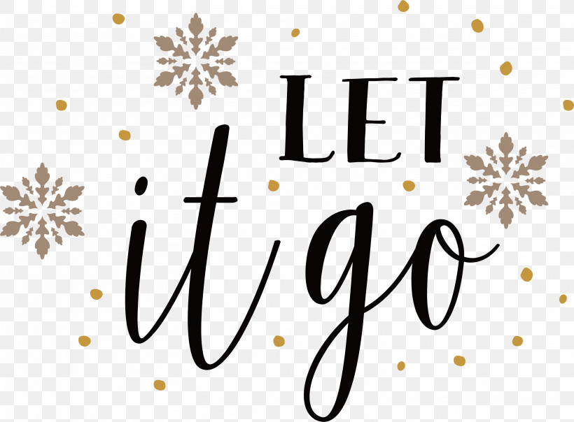 Let It Snow Winter, PNG, 3026x2230px, Let It Snow, Branching, Calligraphy, Flower, Geometry Download Free