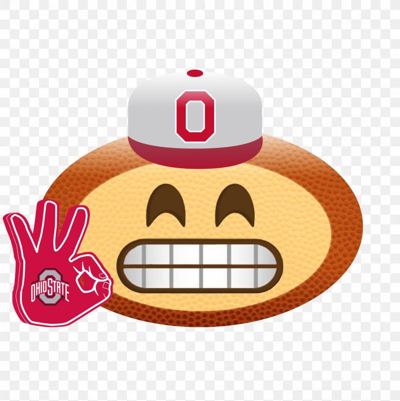 Emoji Emoticon Smiley Ohio State University, PNG, 1500x1504px, Emoji, Apple Color Emoji, Brutus Buckeye, Cap, Emoticon Download Free