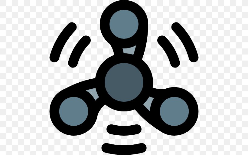 Fidget Spinner Fidgeting Clip Art, PNG, 512x512px, Fidget Spinner, Black And White, Fidgeting, Human Behavior, Symbol Download Free