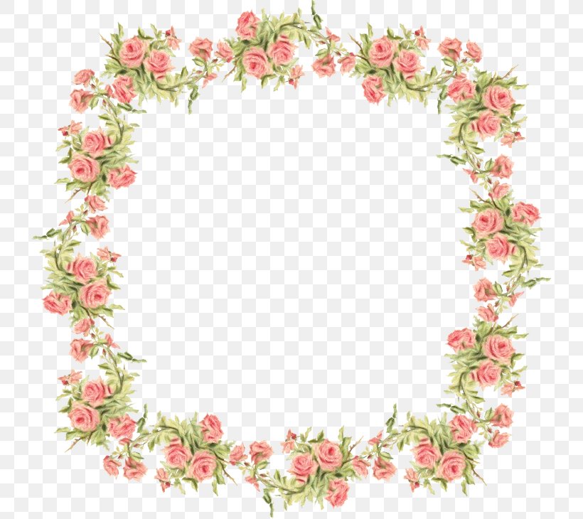 Flower Wreath Frame, PNG, 730x730px, Picture Frames, Borders And Frames, Floral Design, Flower, Flower Frame Download Free