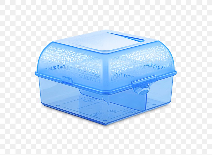 Plastic Lunchbox Lid Bento, PNG, 653x602px, Plastic, Bento, Blue, Box, Food Download Free