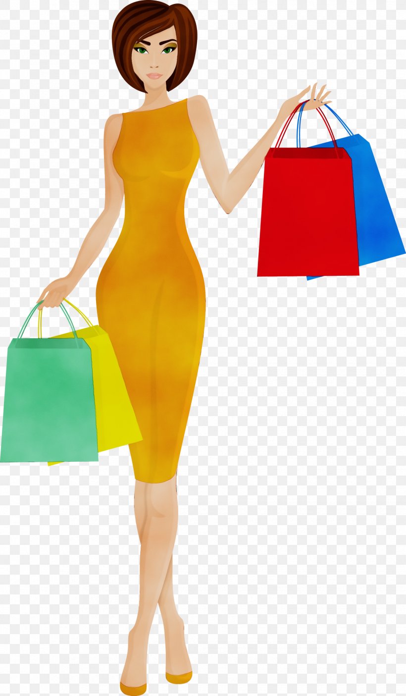Shopping Bag, PNG, 1750x3000px, Watercolor, Bag, Cocktail Dress, Dress, Fashion Illustration Download Free