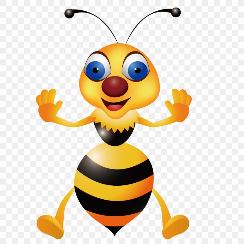 Bee Hornet Wasp Clip Art, PNG, 1276x1276px, Bee, Cartoon, Honey Bee, Hornet, Humour Download Free
