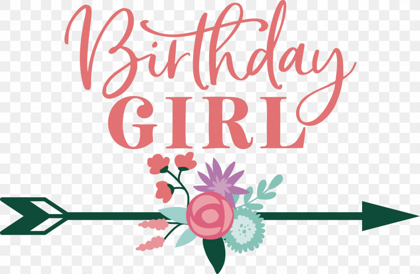 Birthday Girl Birthday, PNG, 3000x1963px, Birthday Girl, Birthday, Cake Topper, Cricut, Floral Design Download Free