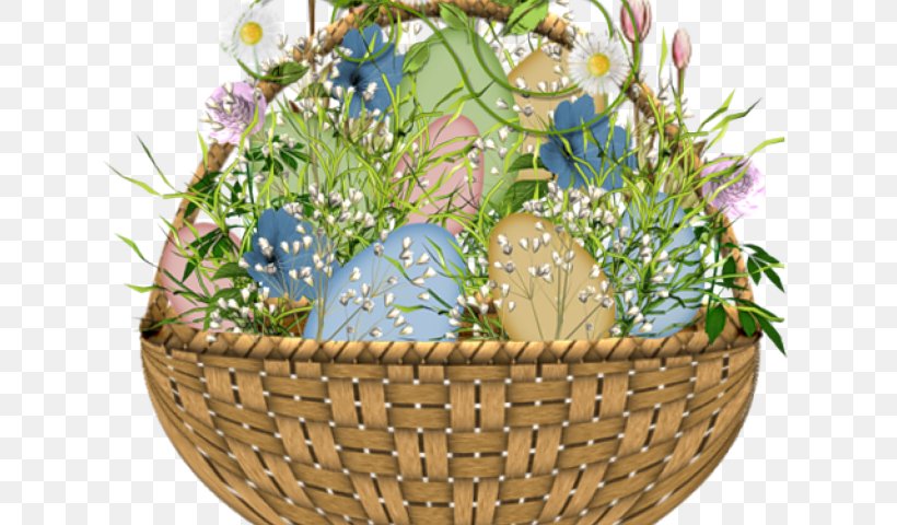 Easter Bunny Easter Egg Clip Art Easter Basket, PNG, 640x480px, Easter Bunny, Basket, Christmas Day, Cut Flowers, Delphinium Download Free