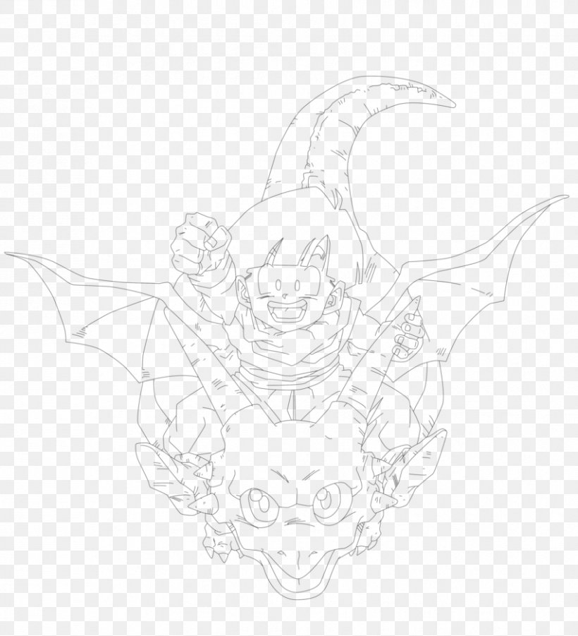 Gohan Goku Line Art Sketch, PNG, 852x937px, Gohan, Art, Artwork, Black And White, Bone Download Free