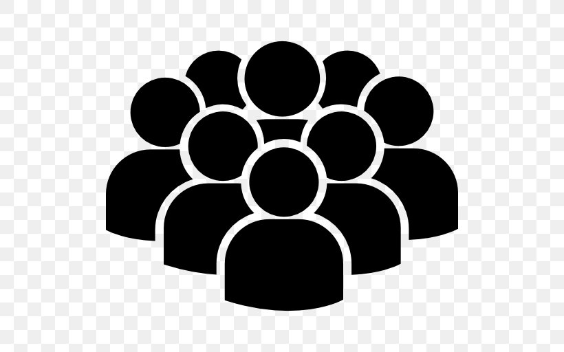 Crowd Audience Social Group, PNG, 512x512px, Crowd, Audience, Avatar, Black, Black And White Download Free
