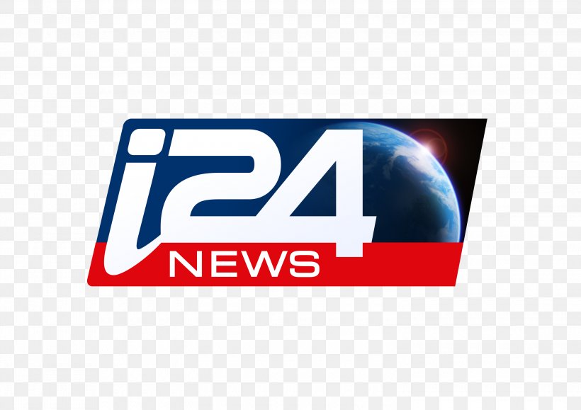 Israel I24NEWS Television Channel Logo, PNG, 3000x2121px, Israel, Area, Banner, Brand, Broadcasting Download Free