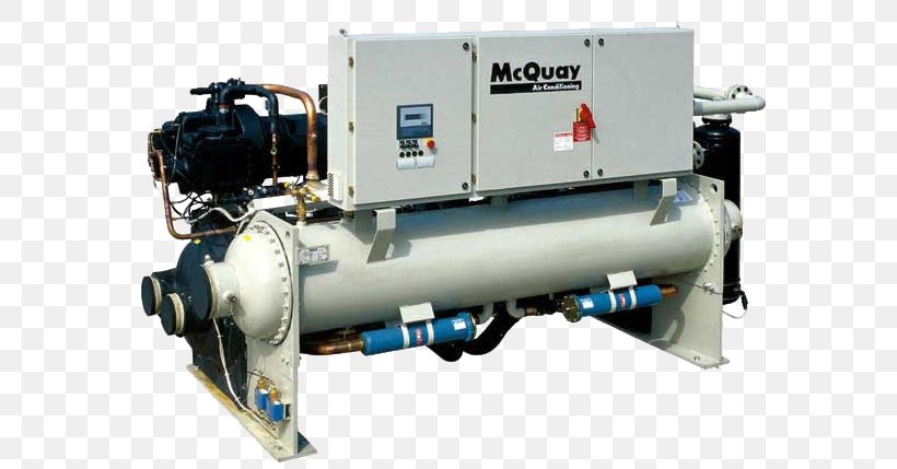 Water Chillers Daikin Applied Americas HVAC Rotary-screw Compressor, PNG, 591x429px, Chiller, Air Conditioning, Centrifugal Compressor, Compressor, Daikin Download Free