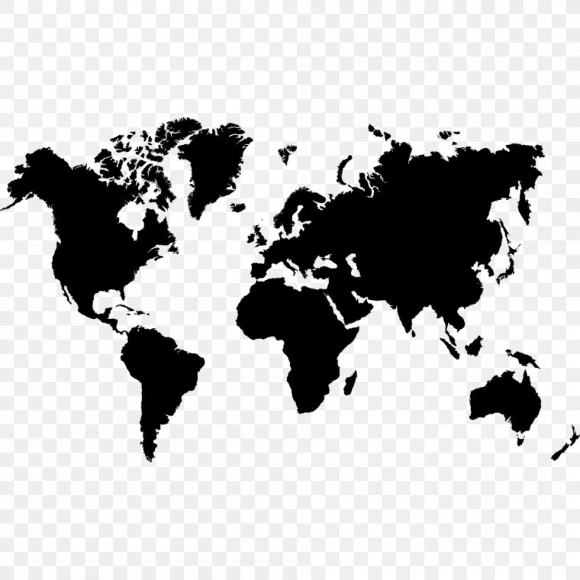 World Map Globe, PNG, 1000x1000px, World, Black, Black And White, Cartography, Geography Download Free