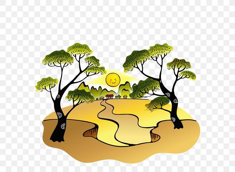 Tree Animation Euclidean Vector, PNG, 600x600px, Tree, Animation, Cartoon, Fauna, Grass Download Free