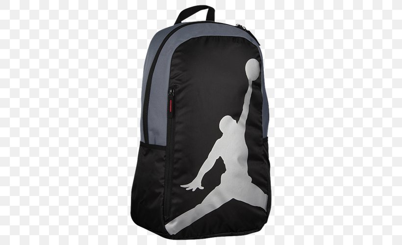 Jumpman Air Jordan Nike Bag Backpack, PNG, 500x500px, Jumpman, Air Jordan, Backpack, Bag, Black Download Free