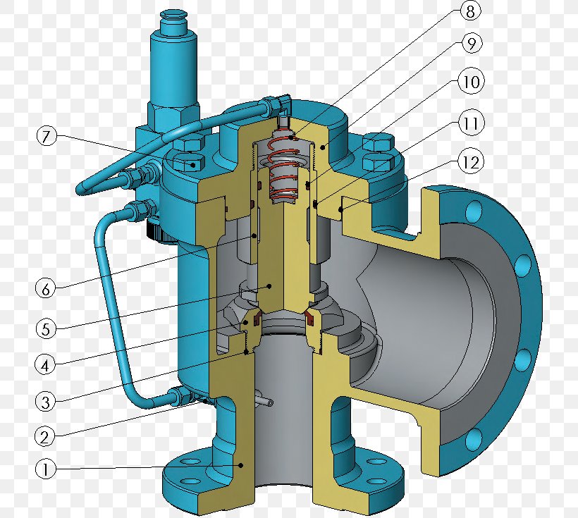 Pilot-operated Relief Valve Pipe Compressor, PNG, 726x735px, Pilotoperated Relief Valve, Bill Of Materials, Compressor, Current Transformer, Cylinder Download Free