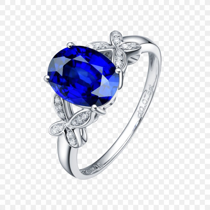 Sapphire Jewellery Ring Diamond Blue, PNG, 1000x1000px, Sapphire, Blue, Blue Diamond, Body Jewelry, Cobalt Blue Download Free