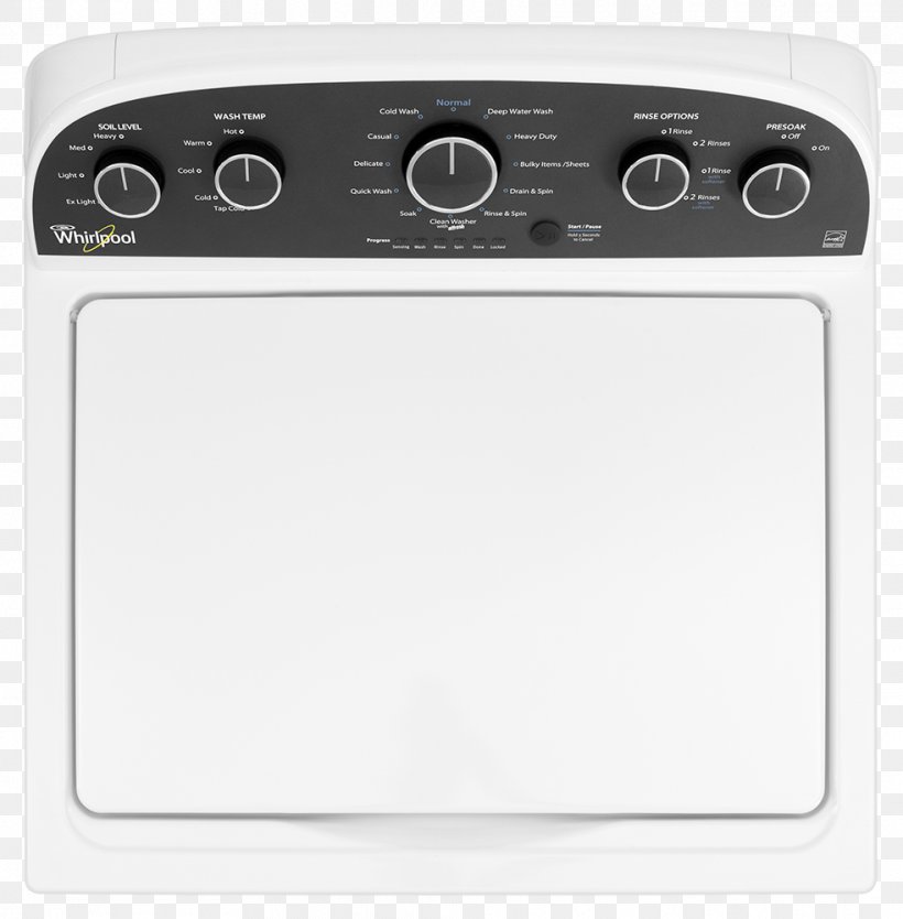 Major Appliance Washing Machines Whirlpool Corporation Home Appliance Whirlpool WTW4900, PNG, 983x1000px, Major Appliance, Agitator, Clothes Dryer, Combo Washer Dryer, Energy Star Download Free