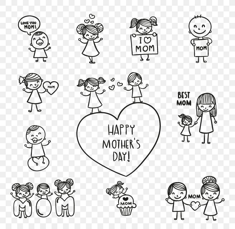 Mothers Day Drawing, PNG, 800x800px, Watercolor, Cartoon, Flower, Frame, Heart Download Free