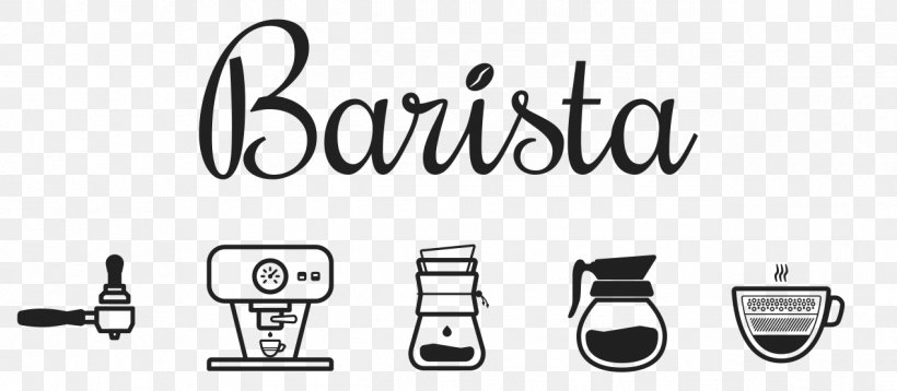 Barista Coffee Logo Design French Presses, PNG, 1268x555px, Barista, Animation, Area, Black, Black And White Download Free