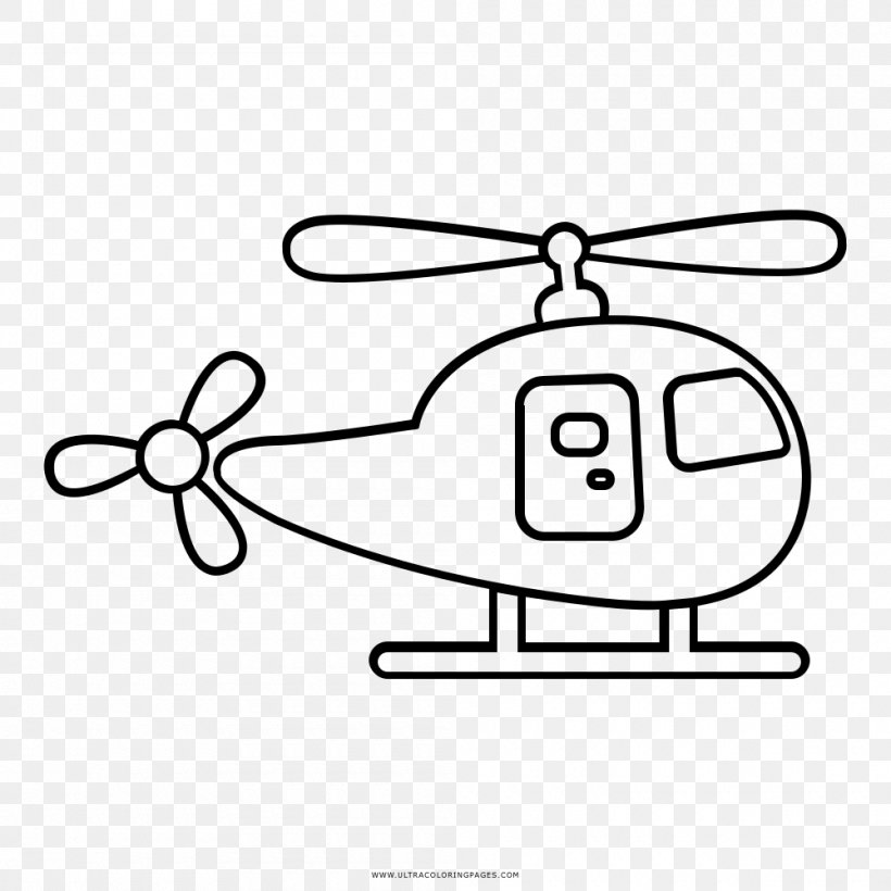 Helicopter Rotor Coloring Book Drawing Child, PNG, 1000x1000px, Helicopter, Area, Art, Black And White, Book Download Free