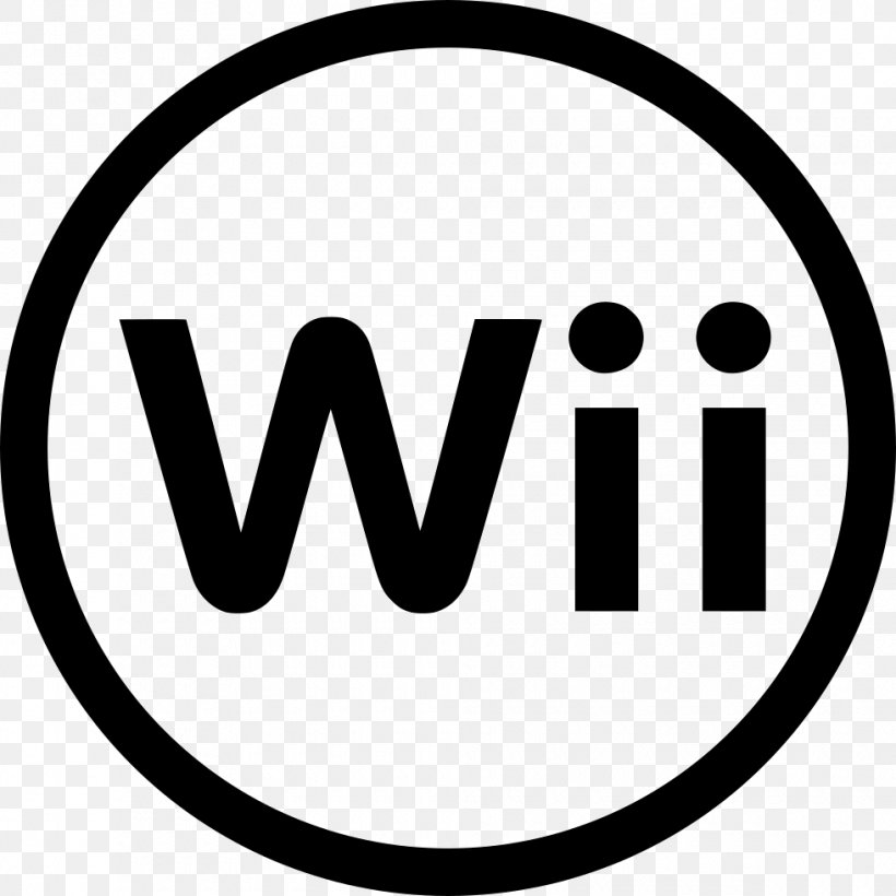 Wii U Video Game Logo, PNG, 980x980px, Wii, Area, Black, Black And White, Brand Download Free